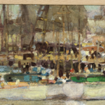 Boats in a harbour thumbnail