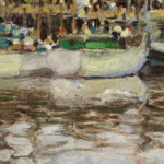 Boats in a harbour thumbnail
