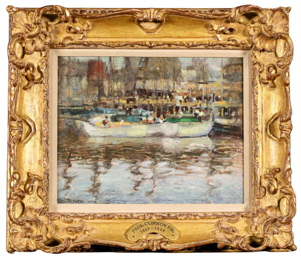 Boats in a harbour - Buy Fine Paintings Online