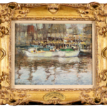 Boats in a harbour thumbnail