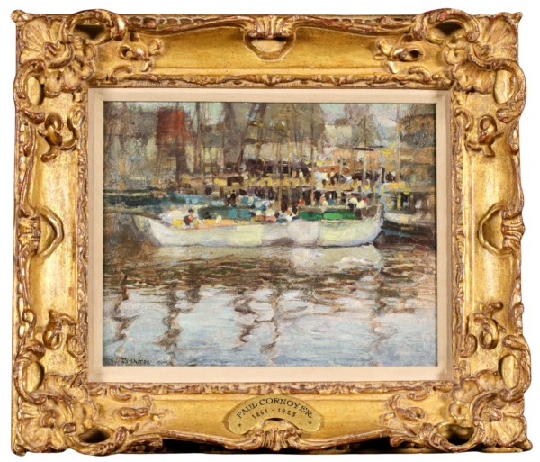 Boats in a harbour - Buy Fine Paintings Online
