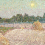 A Hayfield at Sunset thumbnail