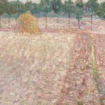 A Hayfield at Sunset thumbnail