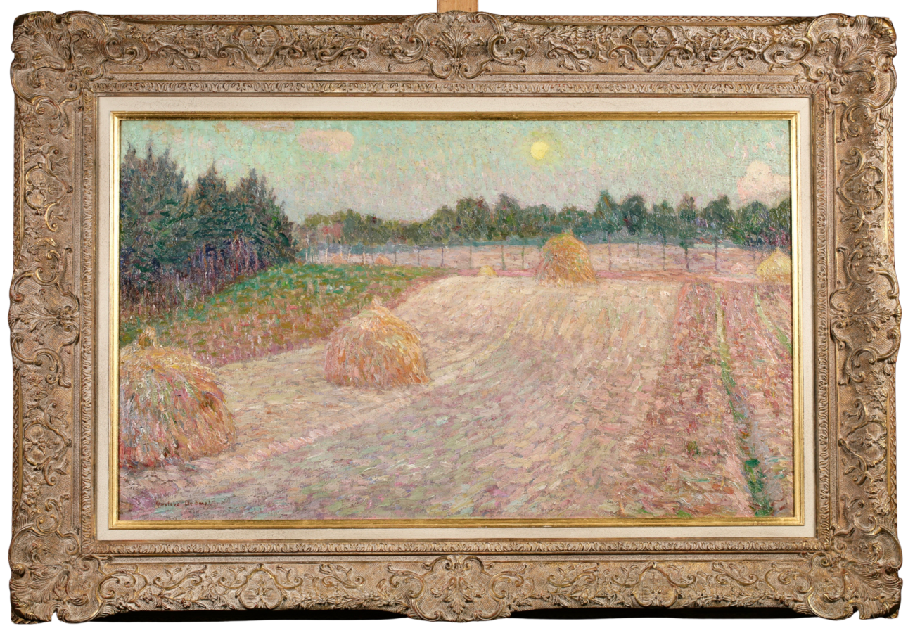 A Hayfield at Sunset - Buy Fine Paintings Online