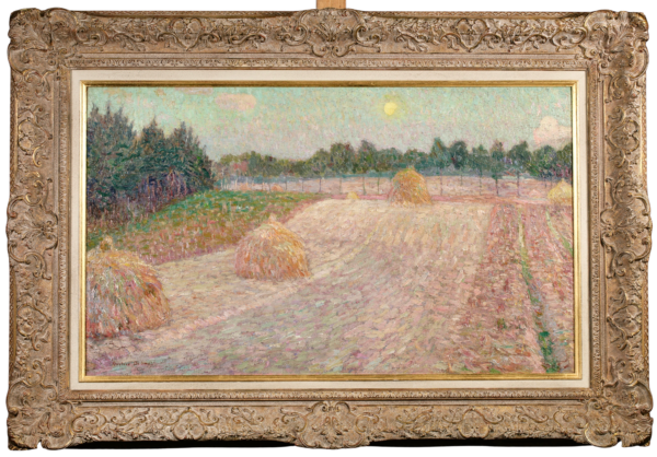 A Hayfield at Sunset - Buy Fine Paintings Online