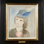 Jeune fille au chapeau avec une plume thumbnail