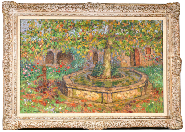 Bassin et Fleurs - Buy Fine Paintings Online