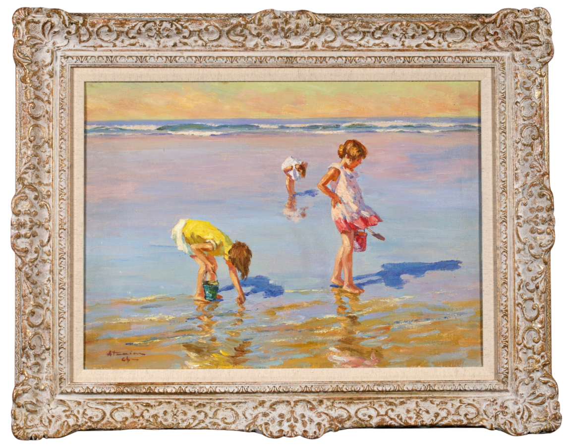 Playing on the sands - Buy Fine Paintings Online