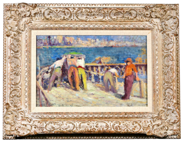 Ouvriers sur La Seine - Buy Fine Paintings Online