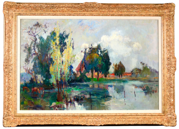 Printemps sur la Seine près de Rouen - Buy Fine Paintings Online