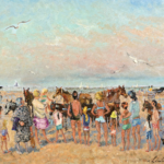 Les petits chevaux de la plage de Deauville thumbnail