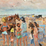 Les petits chevaux de la plage de Deauville thumbnail