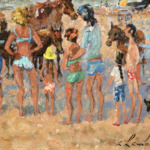 Les petits chevaux de la plage de Deauville thumbnail