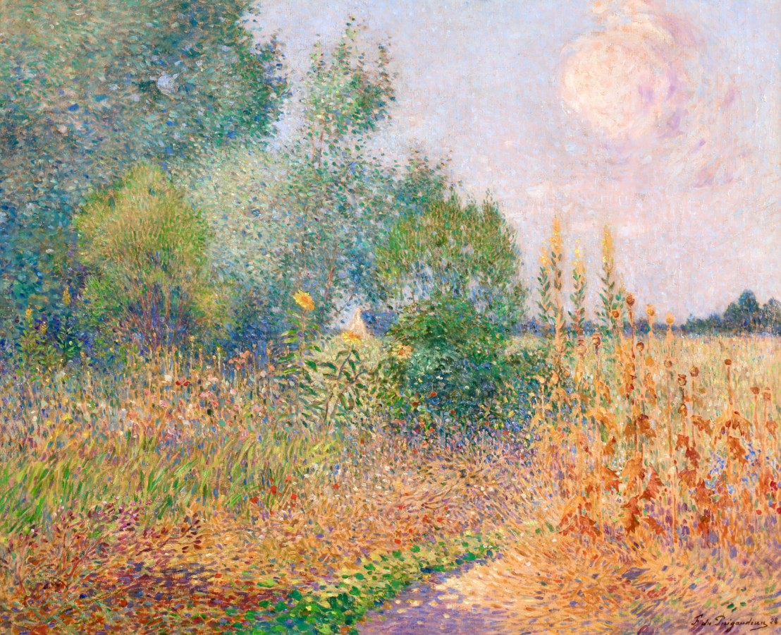 Jardin fleuri a Kervaudu - Buy Fine Paintings Online