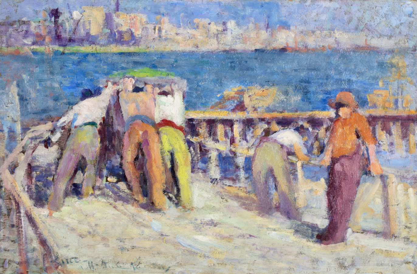 Buy Soleil Couchant - Honfleur Painting at Leighton Fine Art