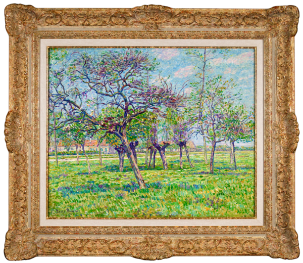 Blühende Apfelbäume auf einer sonnigen wiese - Buy Fine Paintings Online