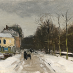 A country lane in winter thumbnail