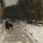 A country lane in winter thumbnail