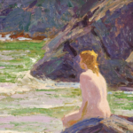 Bathers on a beach thumbnail