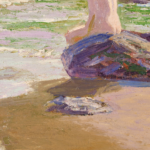 Bathers on a beach thumbnail