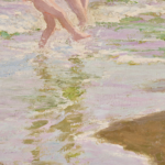 Bathers on a beach thumbnail
