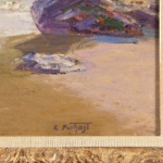 Bathers on a beach thumbnail
