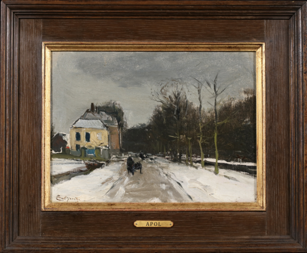 A country lane in winter - Buy Fine Paintings Online