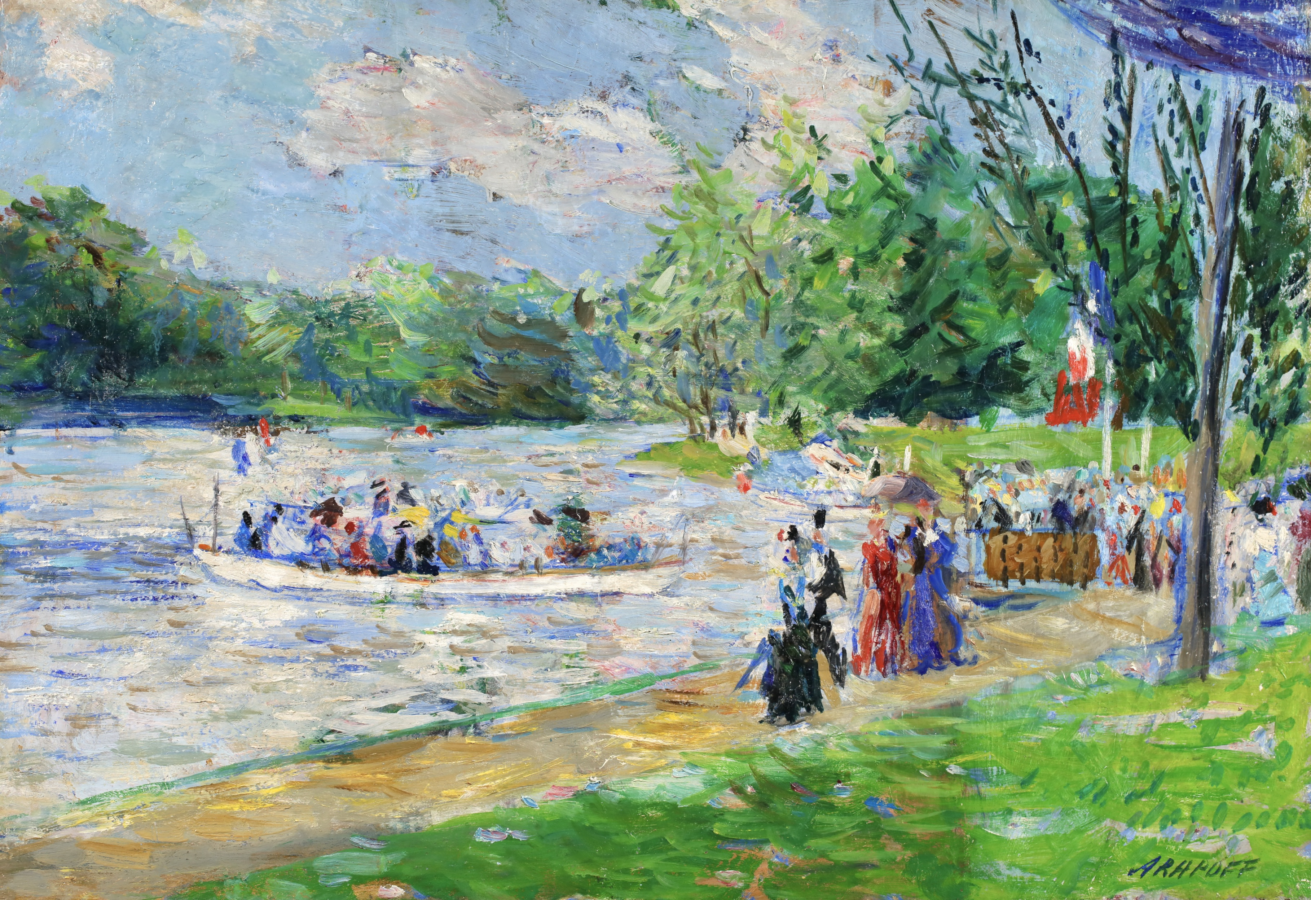 Boating party on the Seine - Buy Fine Paintings Online