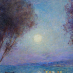 Barques et lampions la nuit sur la mer à Cagnes thumbnail