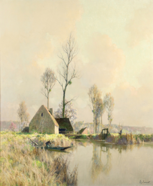 Printemps au Vieux Moulin – Bords De Morin - Buy Fine Paintings Online