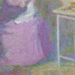 Embroidering in the dining room at Giverny thumbnail