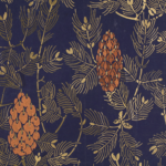 Pommes de pin et aiguilles – Projet de Tissus thumbnail