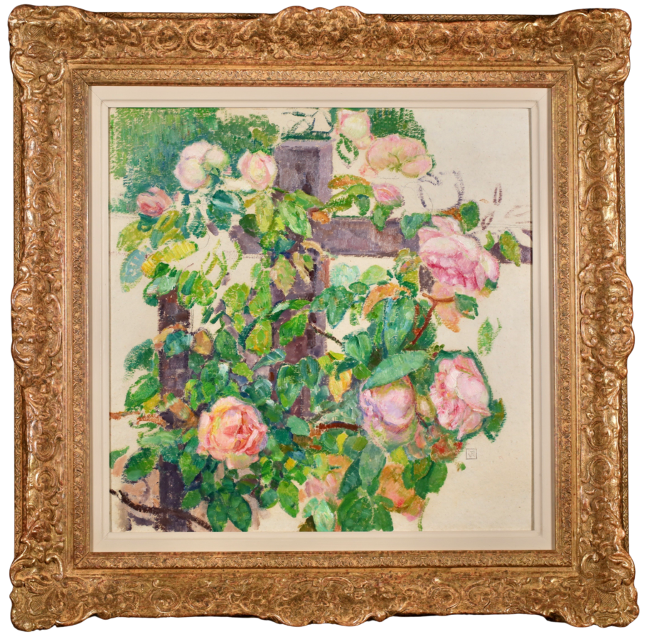 Roses on a fence - Buy Fine Paintings Online