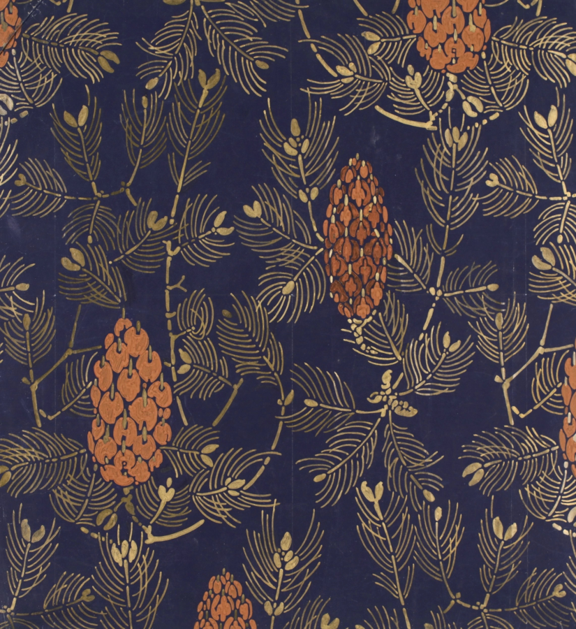 Pommes de pin et aiguilles – Projet de Tissus - Buy Fine Paintings Online