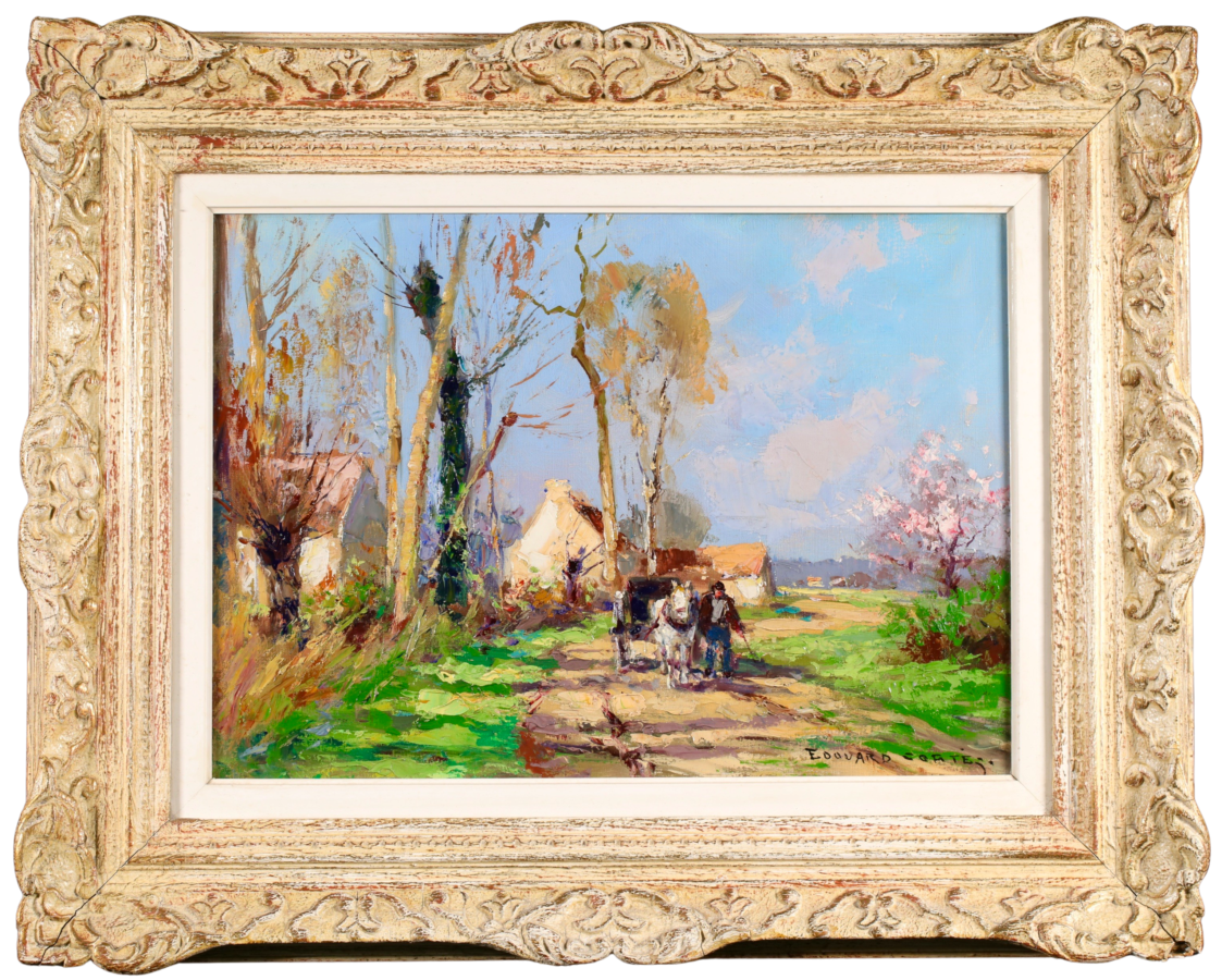 Pommiers en Fleurs – Gouvernes - Buy Fine Paintings Online