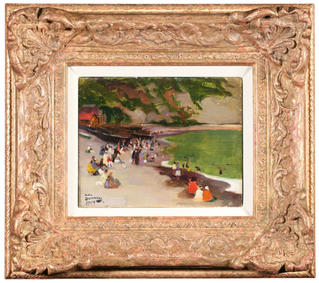 Figures on the beach – Yport - Buy Fine Paintings Online