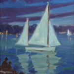 Gloucester Harbour, Massachusettes – Moonlight thumbnail