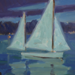 Gloucester Harbour, Massachusettes – Moonlight thumbnail