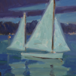 Gloucester Harbour, Massachusettes – Moonlight thumbnail