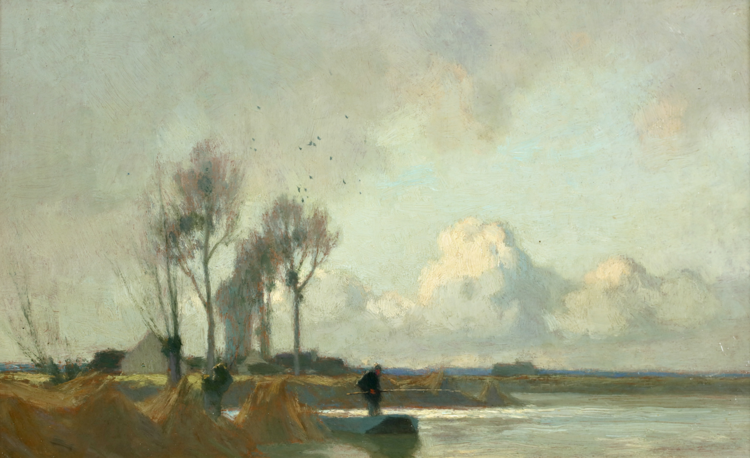 Pêcheur dans les marais - Buy Fine Paintings Online