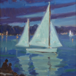 Gloucester Harbour, Massachusettes – Moonlight thumbnail