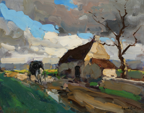La charette par temps d’orage - Buy Fine Paintings Online