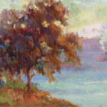 Coucher de soleil sur la Seine près de Rouen thumbnail