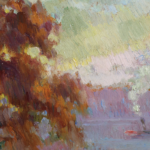 Coucher de soleil sur la Seine près de Rouen thumbnail