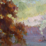 Coucher de soleil sur la Seine près de Rouen thumbnail