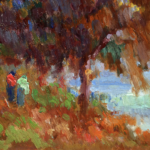 Coucher de soleil sur la Seine près de Rouen thumbnail