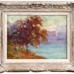 Coucher de soleil sur la Seine près de Rouen thumbnail