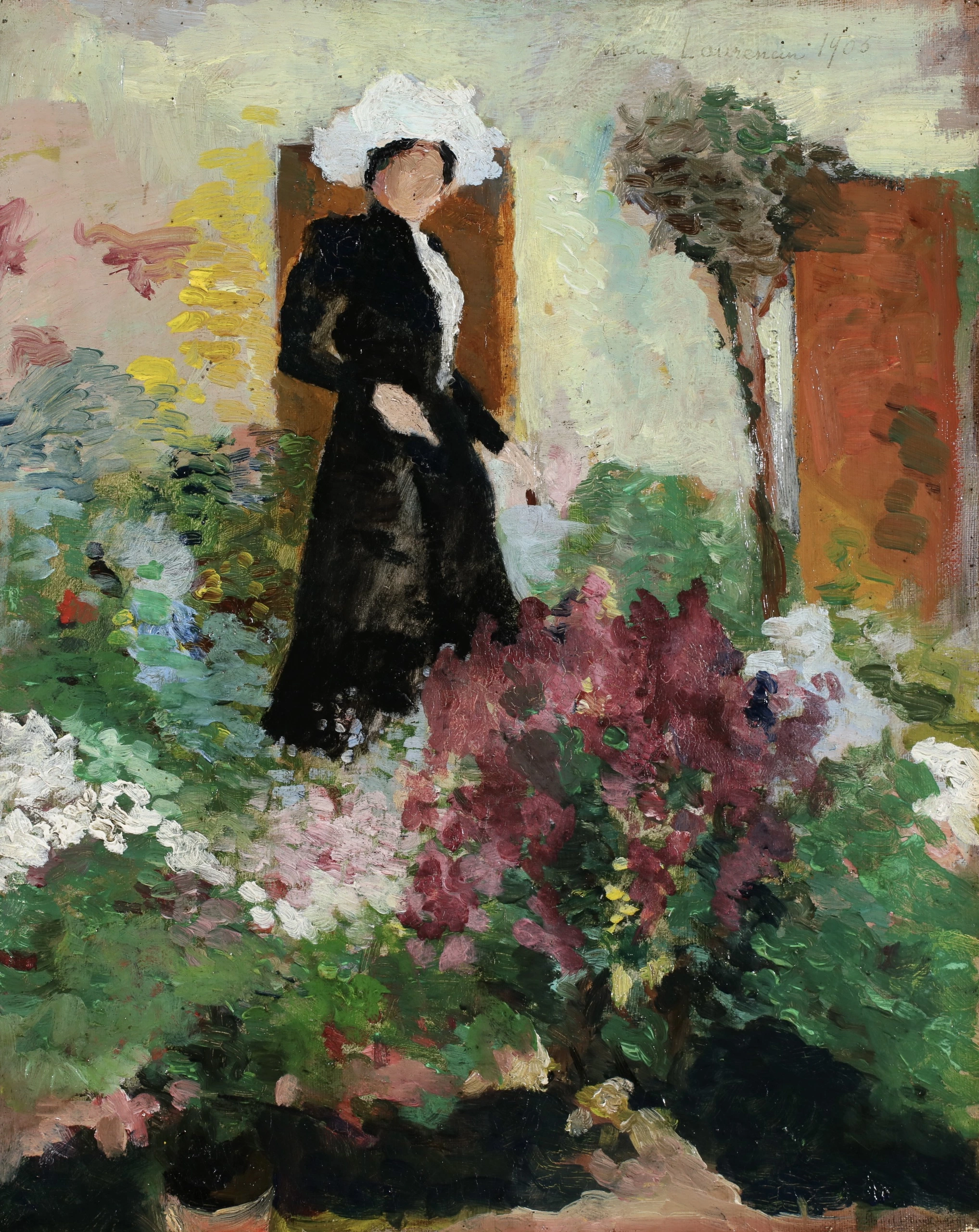 Femme au Jardin original 1905 oil painting by Marie Laurencin