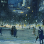 The Pulitzer Fountain by Night, Grand Army Plaza, New York thumbnail