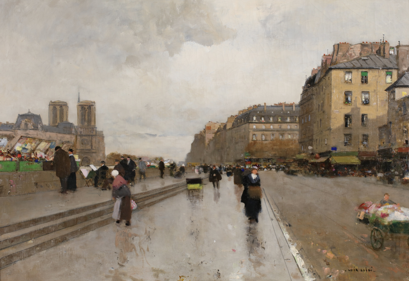 Notre-Dame depuis le quai Saint-Michel, Paris - Buy Fine Paintings Online